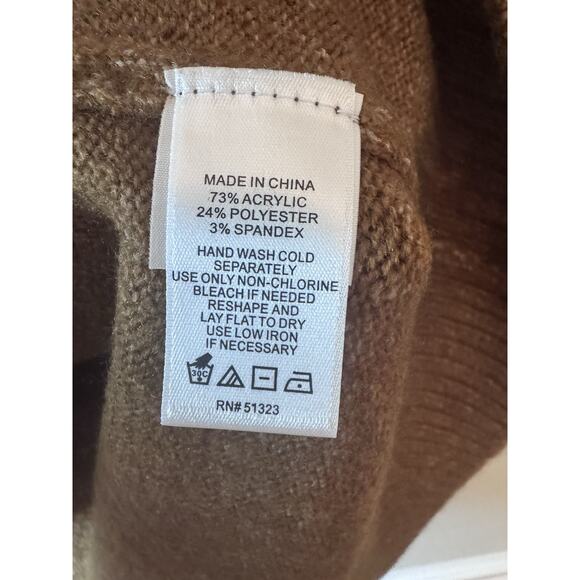 Cece Women’s Glamour Melody Long Sleeve Funnel Neck Fair Isle Sweater XL NWT $69 - Picture 6 of 12